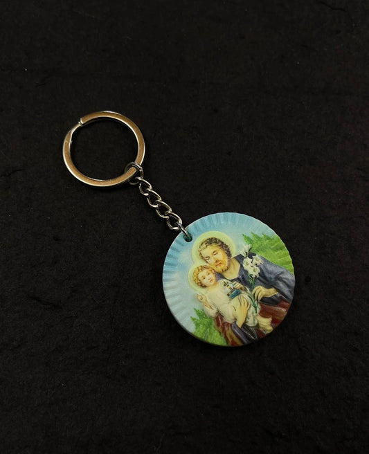 Chaveiro São José e Jesus - Inspiração e Bênção em Cada Detalhe | Poucas Unidades