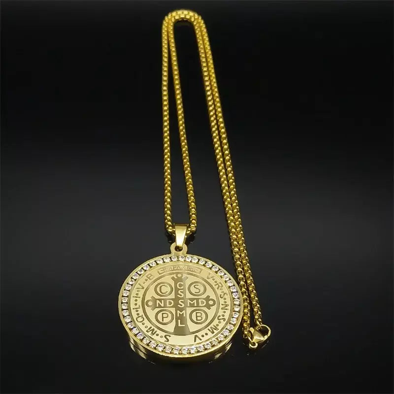 Colar de São Bento - Ouro 14K