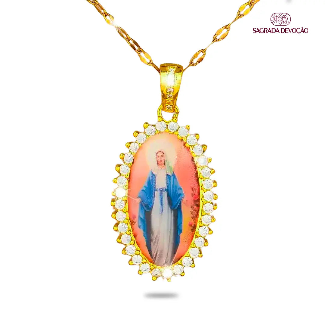 4 Colares de Nossa Senhora Aparecida + 2 Colares Nossa Senhora das Graças