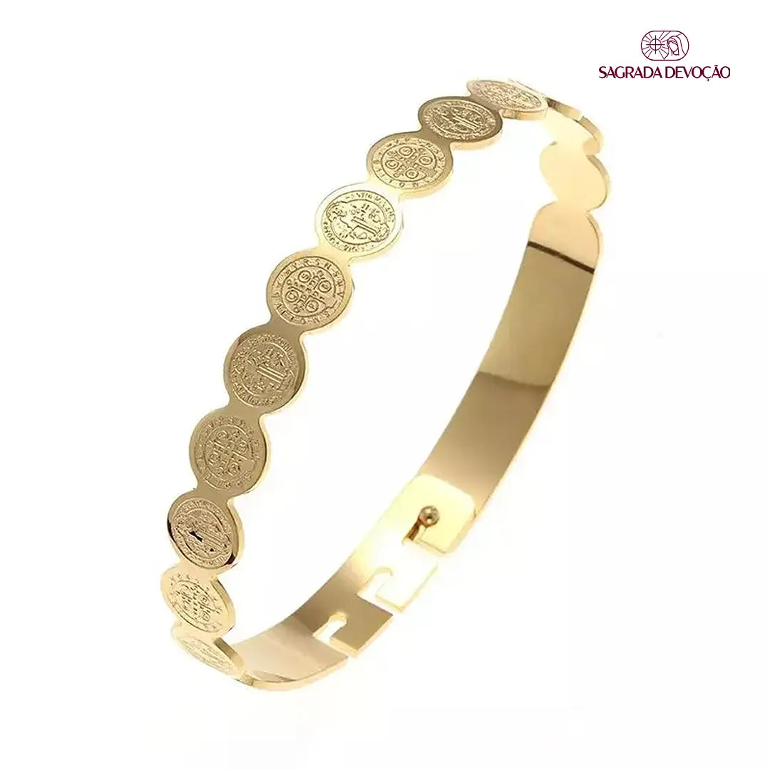 Pulseira de São Bento Folheado a Ouro, Prata 925 e Rosê