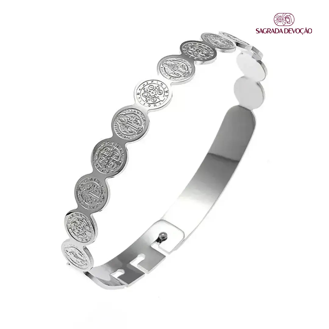 Pulseira de São Bento Folheado a Ouro, Prata 925 e Rosê