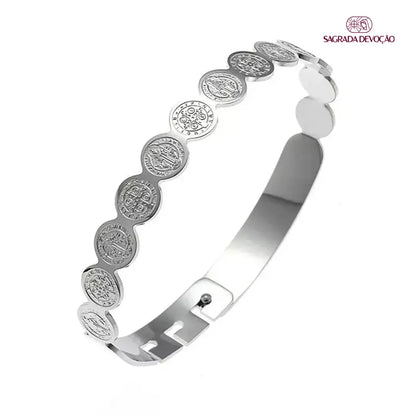 Pulseira de São Bento Folheado a Ouro, Prata 925 e Rosê