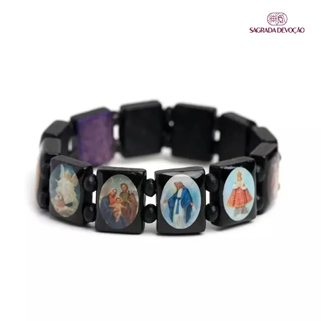Pulseira de Madeira Devoção e Nostalgia