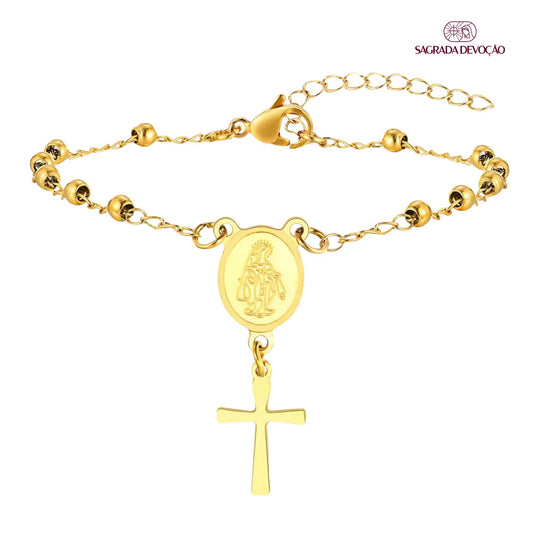 Pulseira Maria de Guadalupe + Cruz