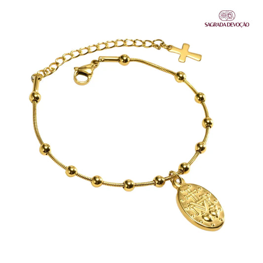Pulseira de Rosário - Virgem Maria