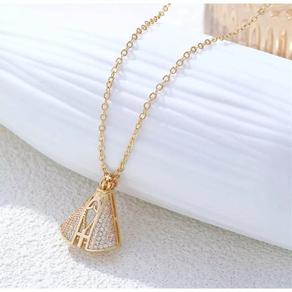 Colar de Nossa Senhora Aparecida - Zircônias Premium
