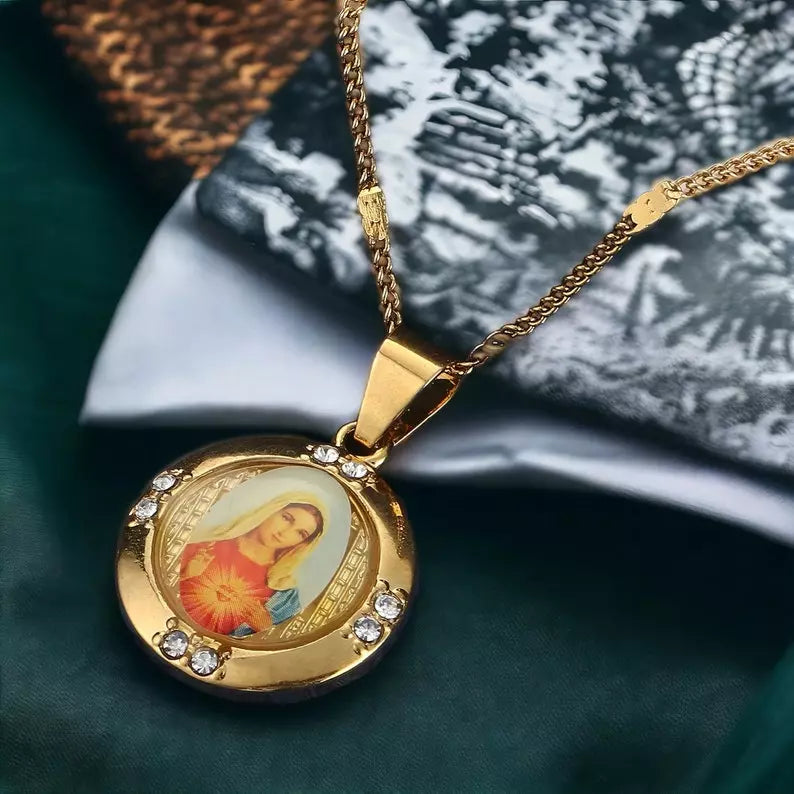 Colar Sagrado Coração de Maria