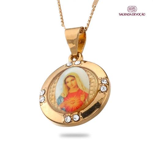 Colar Sagrado Coração de Maria