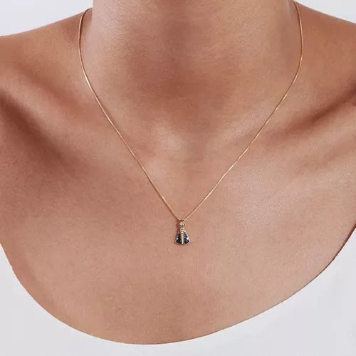Colar Mini Nossa Senhora Aparecida - Luxo e Devoção
