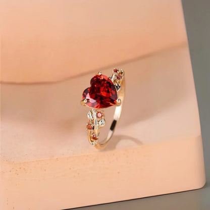 Anel Sagrado Coração de Jesus - Pedras em Zircão