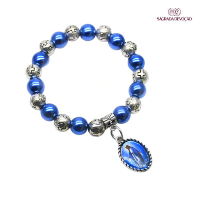 Pulseira Nossa Senhora das Graças em Pérolas