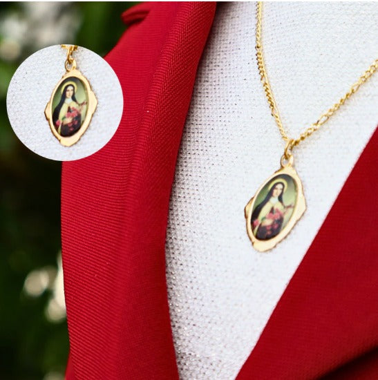 Colar Santa Terezinha + Pingente Santa Terezinha